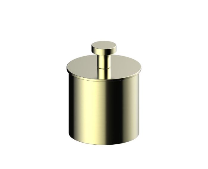 Small Size Bathroom Vanity Countertop Canister OSLO KCT-RD-T-S laiton brossé