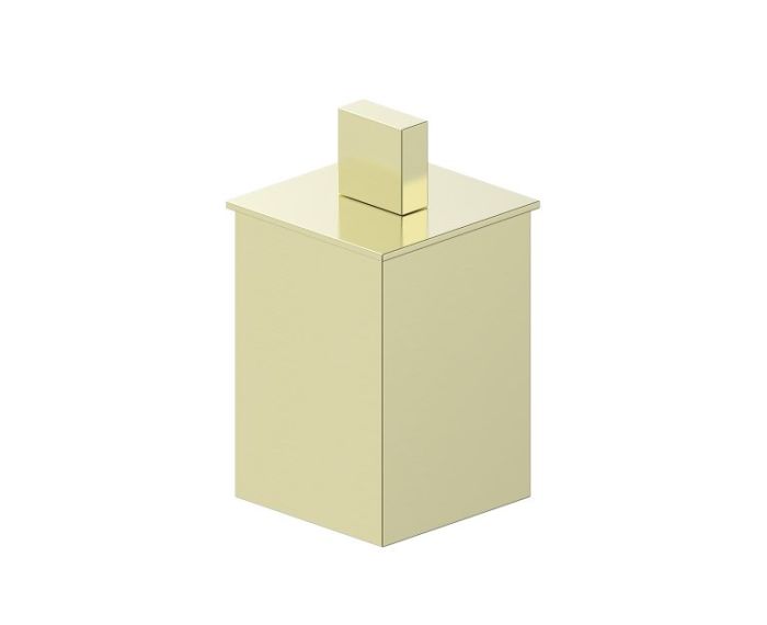 Large Size Bathroom Vanity Countertop Canister BERLIN KCT-SQ-L laiton brossé