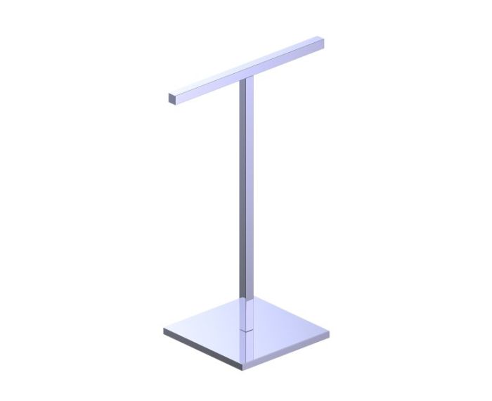 Square Hand Towel Holder autoportant KFS-HTH-SQ chrome poli