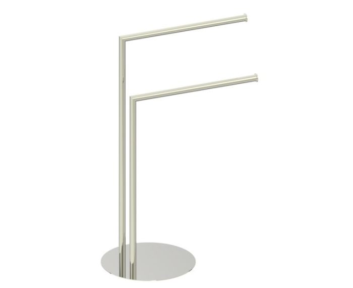 Round double Towel Rail autoportant KFS-RD-DTR nickel poli