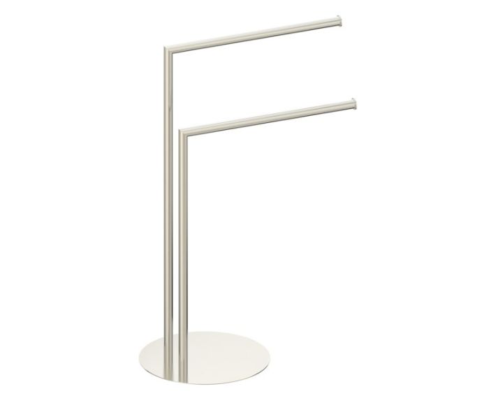 Round double Towel Rail autoportant KFS-RD-DTR nickel brossé