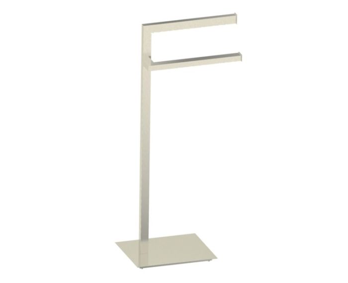 porte-serviettes double carré autoportant KFS-SQ-DTR1 nickel brossé