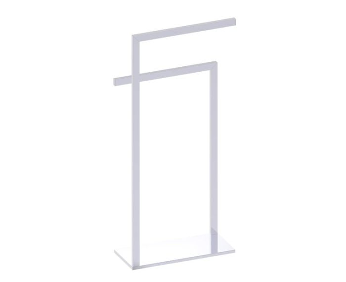 porte-serviettes double carré (Opposing Sides) autoportant KFS-SQ-OS-DTR chrome poli