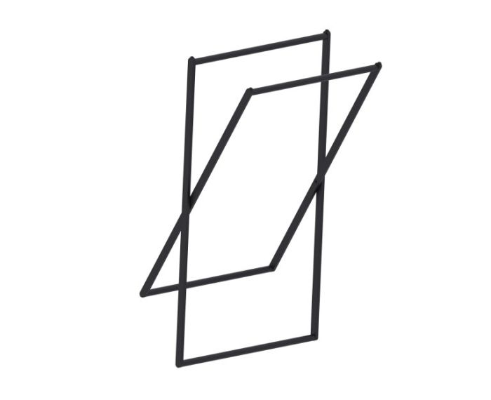 Towel Rail-X autoportant KFS-X-TR noir mat