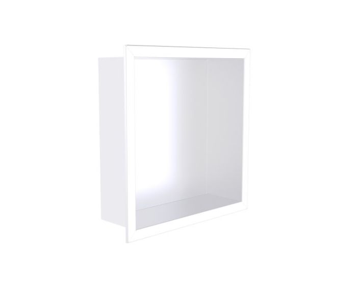niche de douche en saillie 12 po x 12 po Niches de douche KSN-BE1212 blanc mat