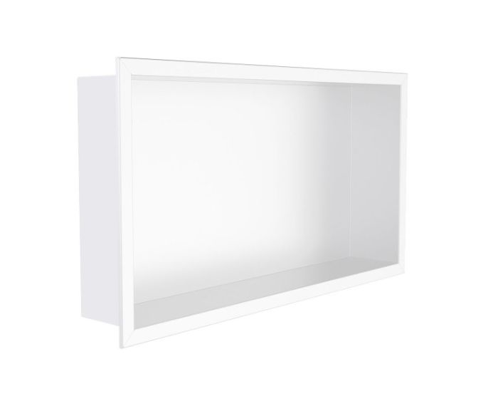 niche de douche en saillie 12 po x 24 po Horizontal Niches de douche KSN-BE1224 blanc mat
