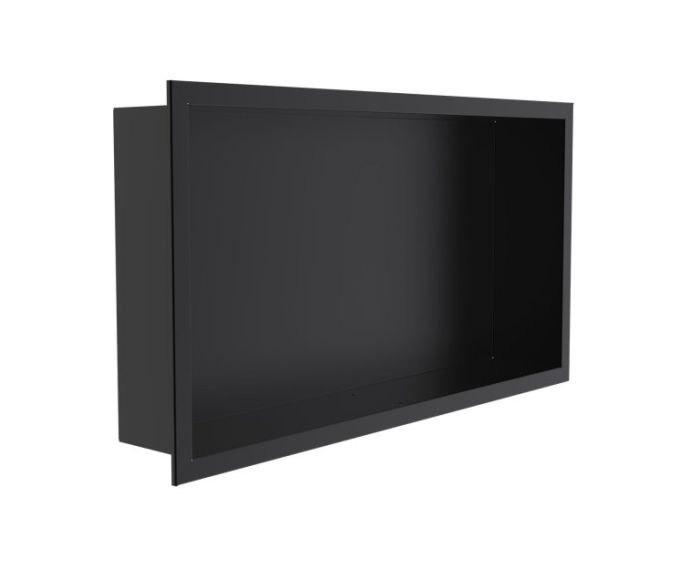 niche de douche en saillie 12 po x 24 po Horizontal Niches de douche KSN-BE1224 noir mat