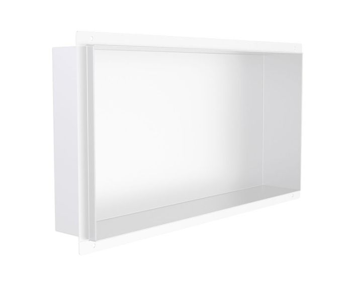 12 po x 24 po niche de douche prête à carreler Niches de douche KSN-TR1224 blanc mat