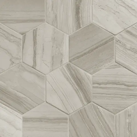 Carreau Lithos Hexagon Beige mat 4.5 po x 4 po