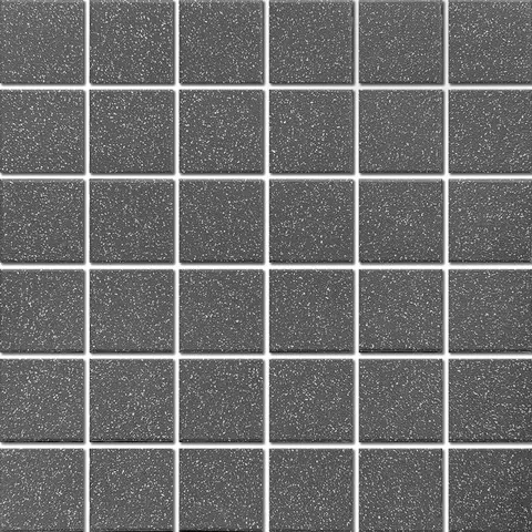 Mosaïque Plain / Techno Charcoal Granite mat 12 po x 12 po