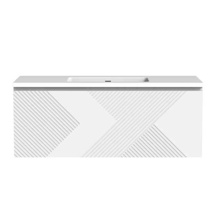 Meuble-lavabo Omaha 48" Blanc mat