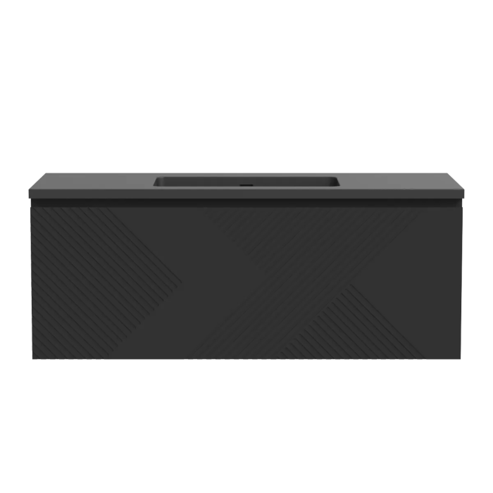 Meuble-lavabo Omaha 48" Noir jais