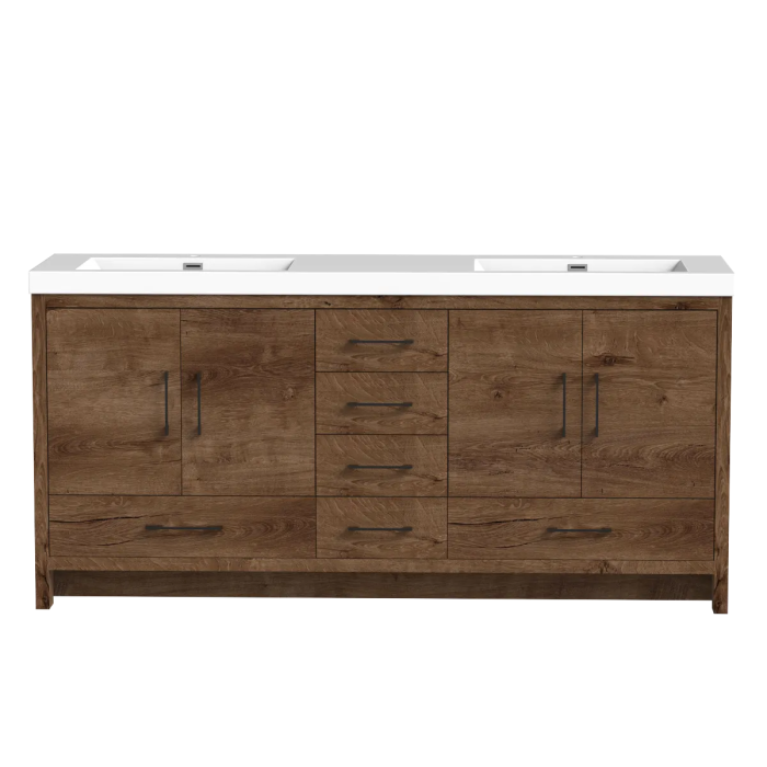 Meuble-lavabo double Baja 71" Rosewood