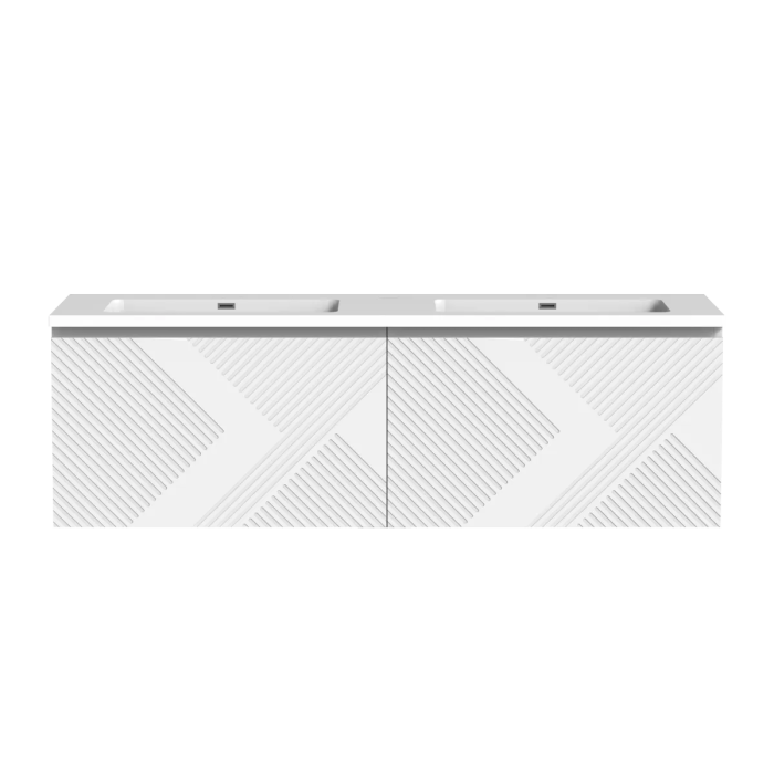 Meuble-lavabo Omaha 60" Blanc mat