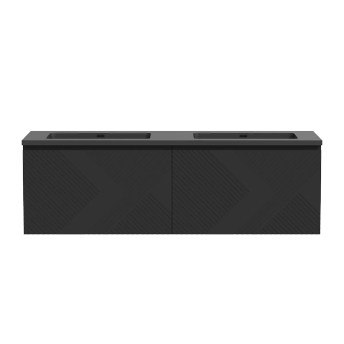 Meuble-lavabo Omaha 60" Noir jais