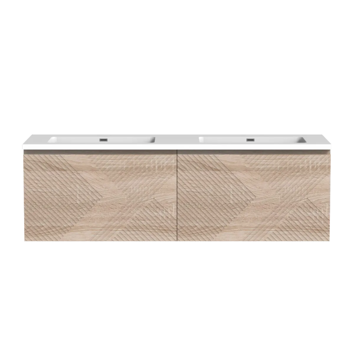 Meuble-lavabo Omaha 60" Chêne blanc