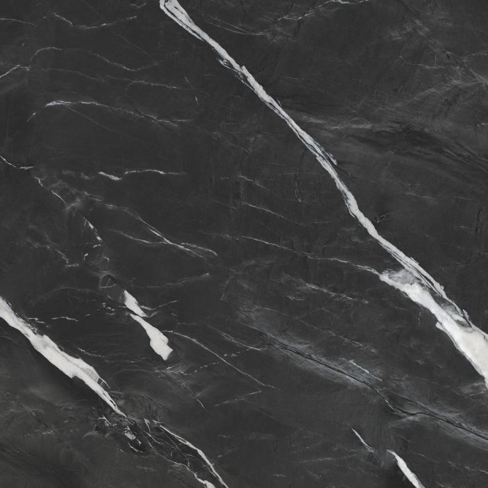 Carreau de porcelaine Montblack noir mat 24 po x 24 po