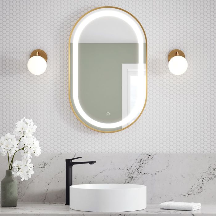 Miroir à éclairage Del pour salle de bains Effect 20 po