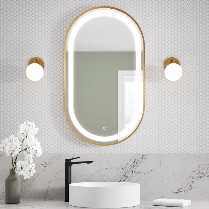 Miroir à éclairage Del pour salle de bains Effect 22 po