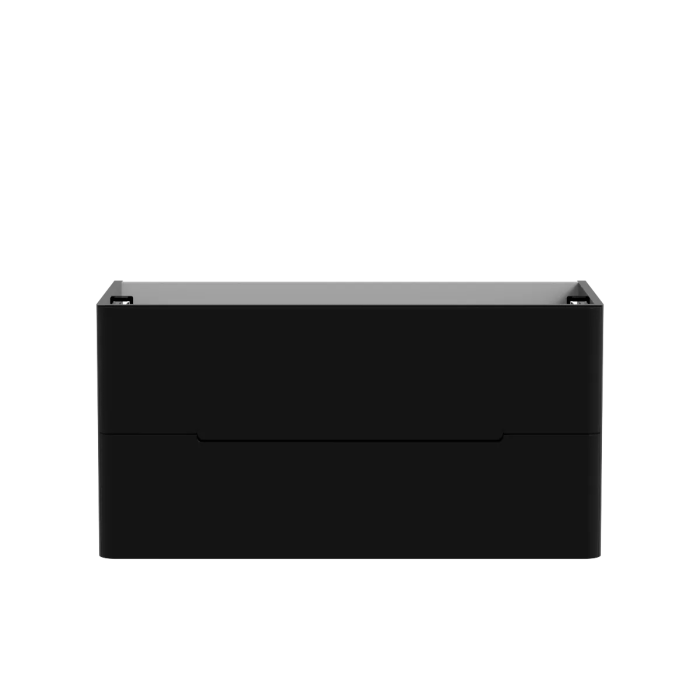 Meuble vanité Lake 40" Noir laqué