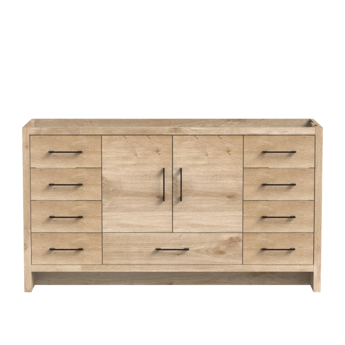 Meuble vanité simple Baja 60" Chêne contemporain