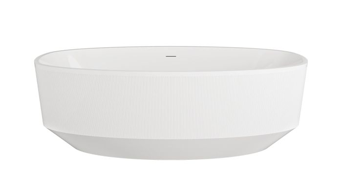 Baignoire autoportante Mystic Strié 64 po blanc In & Out