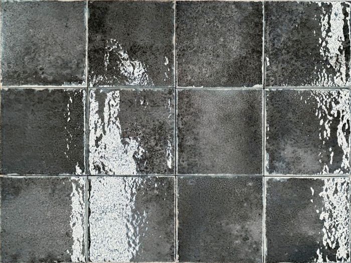 Mosaïque NISSEL 12x12 Noir lustré 5 po x 5 po