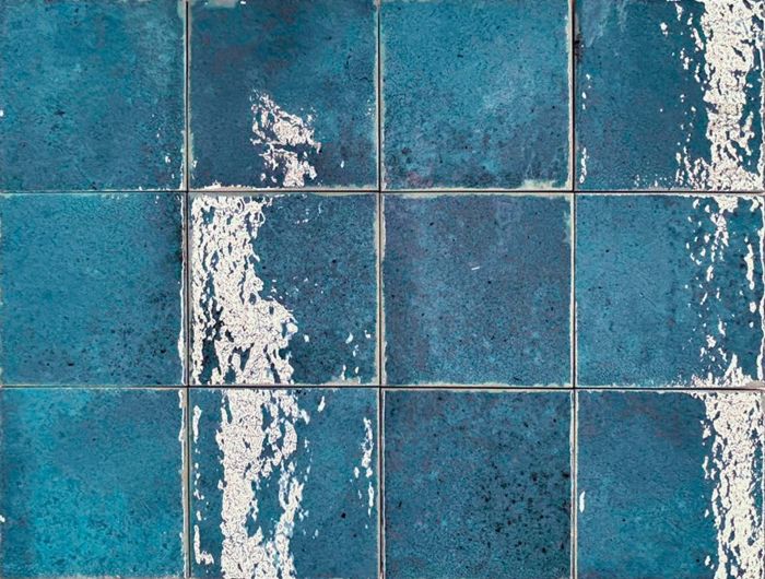 Mosaïque NISSEL 12x12 Bleu lustré 5 po x 5 po