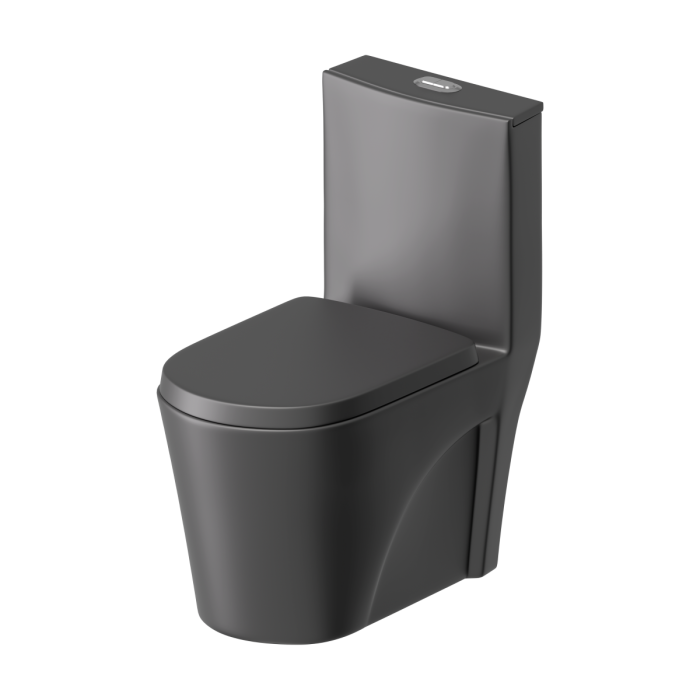 Toilette monopièce O JAZZ-BK noir mat