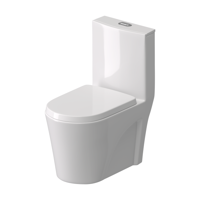 Toilette monopièce O JAZZ blanche