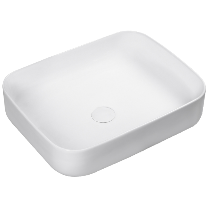 Vasque O B44 blanc mat en porcelaine vitrifiée