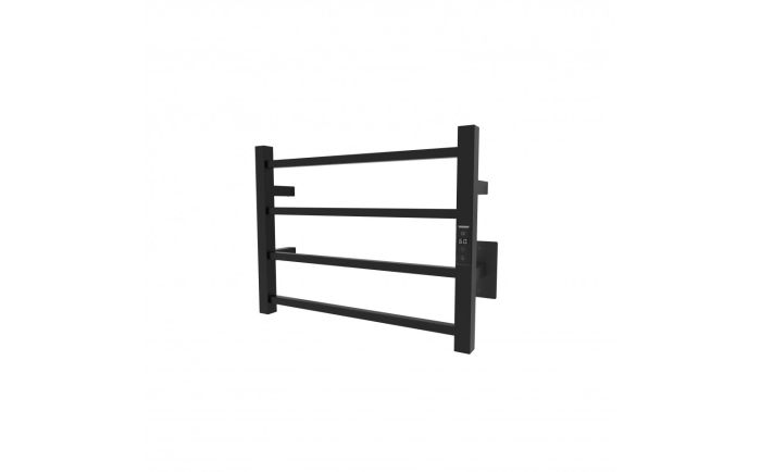 Chauffe-serviettes Kony II en acier inoxydable noir mat