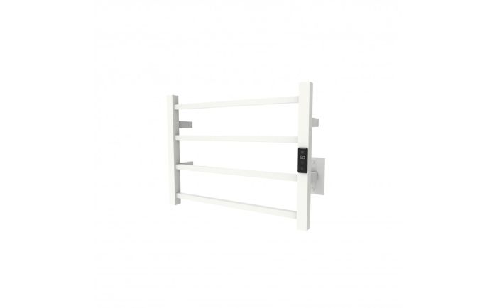 Chauffe-serviettes Kony IV en acier inoxydable blanc mat