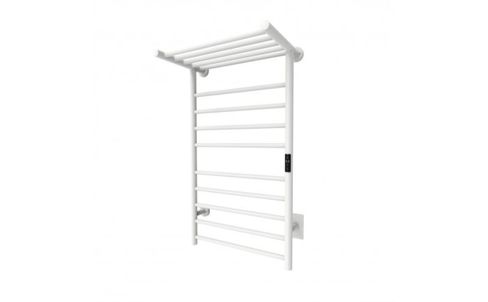 Chauffe-serviettes Symphony IV en acier inoxydable blanc mat