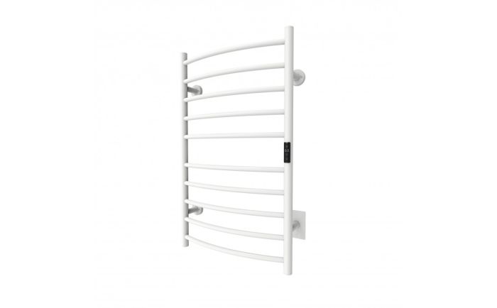 Chauffe-serviettes Wave IV en acier inoxydable blanc mat