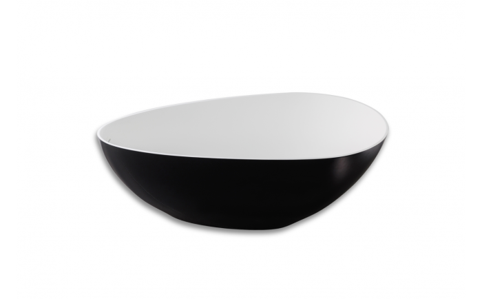 Baignoire autoportante Riva ll 63 po noir mat