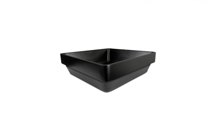 Lavabo semi-encastré Leman ll 15 3/4 po noir mat