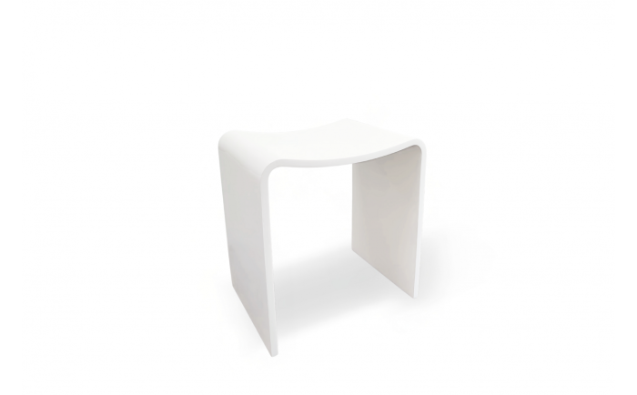 Banc de douche Europa l blanc mat
