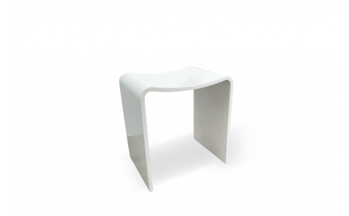 Banc de douche Europa lll blanc lustré