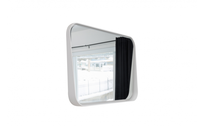 Miroir LED Nautilus l blanc mat