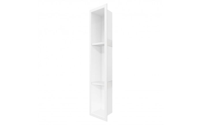 Niche de douche Leno III en acrylique blanc mat