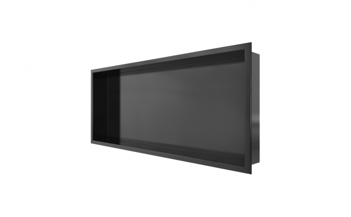 Niche de douche Mino II en acrylique noir mat