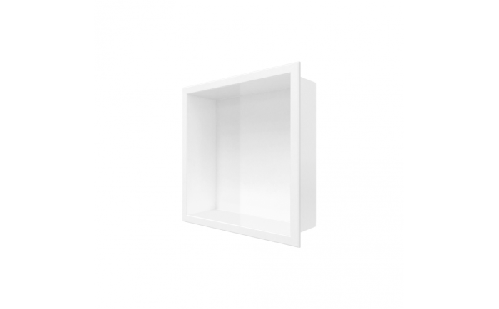 Niche de douche Sonna III en acrylique blanc mat