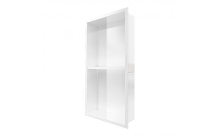 Niche de douche Misa III en acrylique blanc mat