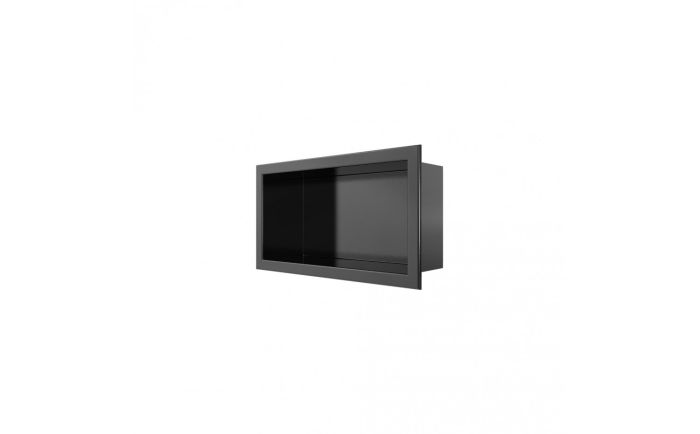 Niche de douche Aso II en acrylique noir mat