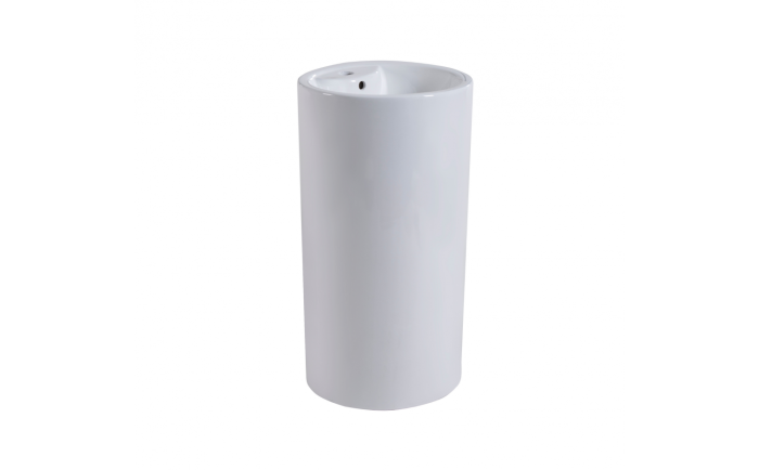 Lavabo piédestal Costa lll blanc lustré