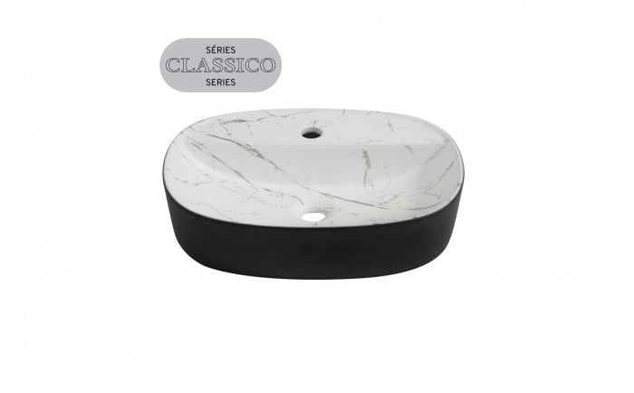 Lavabo vasque Jenna Nero 19 5/8 po noir mat
