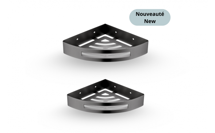 Tablettes en coin Nano Austral en acier inoxydable