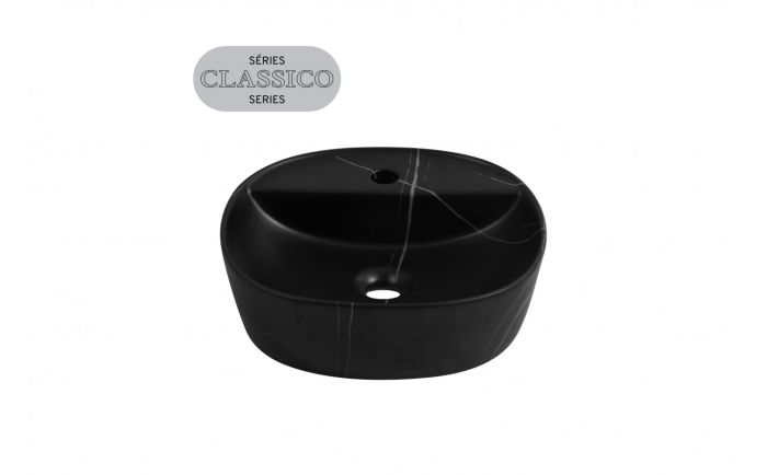 Lavabo vasque Ida Vena 15 3/4 po noir mat