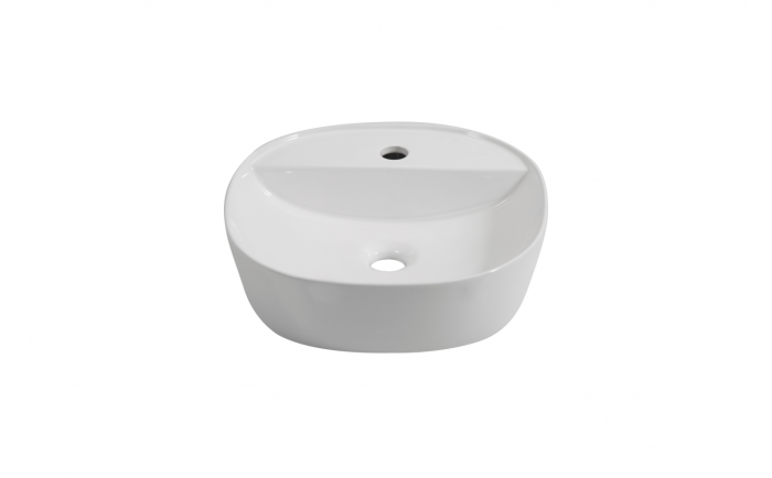 Lavabo vasque Ida 15 3/4 po blanc lustré